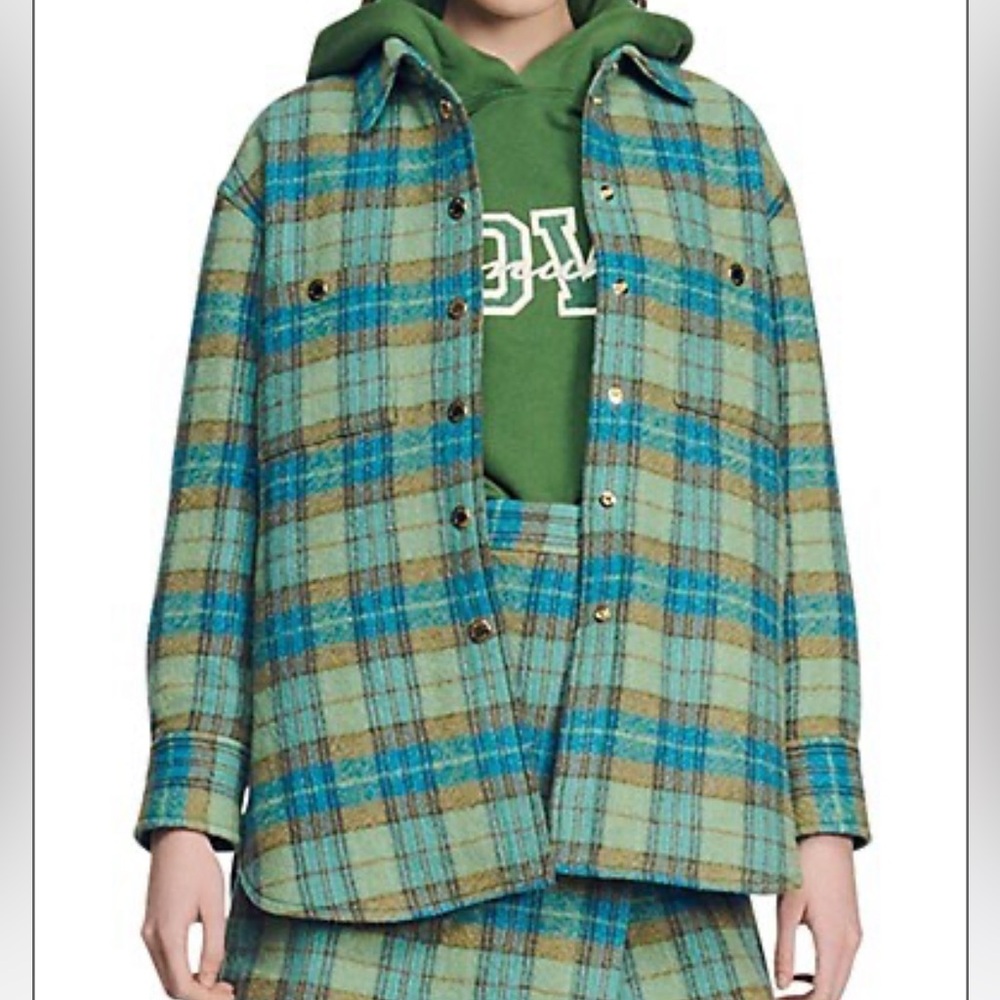 New Sandro Multicolor Plaid Quilted Jacket!
